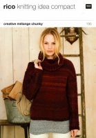 Knitting Pattern - Rico 195 - Creative Melange Chunky - Sweaters